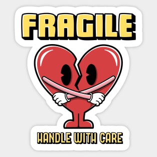 Fragile heart Sticker